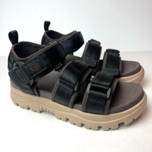 EMMI X SHAKA Unisex All Terrain Sports Hiking 3 Strap Sandals Brown Black